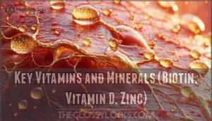 key vitamins and minerals (biotin, vitamin d, zinc)