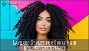 layered styles for curly hair