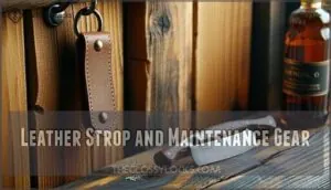 leather strop and maintenance gear leather strop and maintenance gear