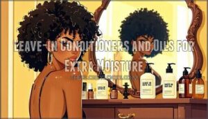 leave-in conditioners and oils for extra moisture