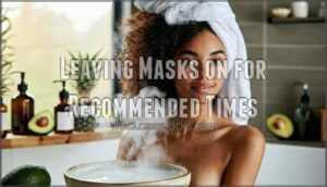 leaving masks on for recommended times