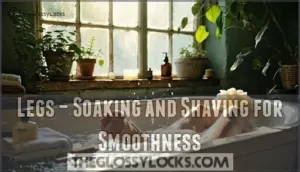 legs – soaking and shaving for smoothness legs – soaking and shaving for smoothness