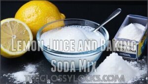 lemon juice and baking soda mix