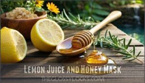 lemon juice and honey mask