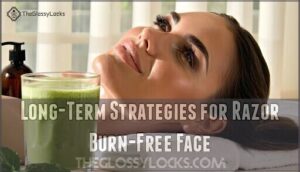 long-term strategies for razor burn-free face