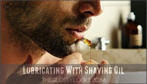 lubricating with shaving oil