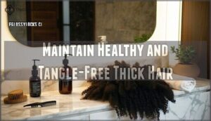maintain healthy and tangle-free thick hair