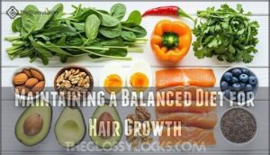 maintaining a balanced diet for hair growth