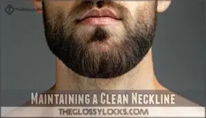 maintaining a clean neckline