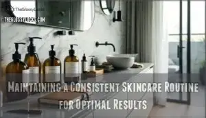 maintaining a consistent skincare routine for optimal results