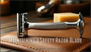 maintaining a safety razor blade