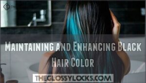 maintaining and enhancing black hair color