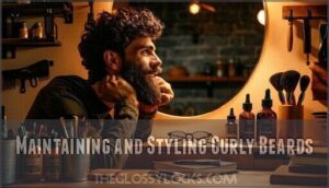 maintaining and styling curly beards
