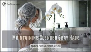 maintaining blended gray hair