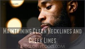 maintaining clean necklines and cheek lines