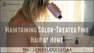 maintaining color-treated fine hair at home