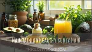 maintaining healthy curly hair