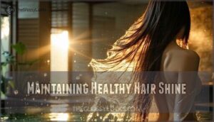 maintaining healthy hair shine