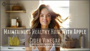 maintaining healthy hair with apple cider vinegar