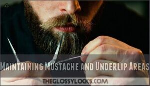 maintaining mustache and underlip areas