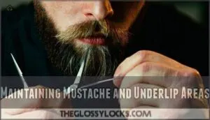 maintaining mustache and underlip areas