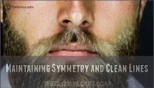 maintaining symmetry and clean lines