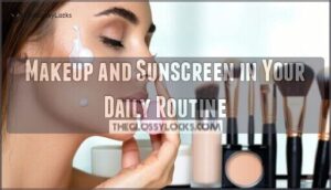 makeup and sunscreen in your daily routine