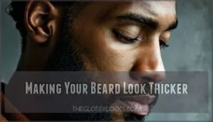 making your beard look thicker