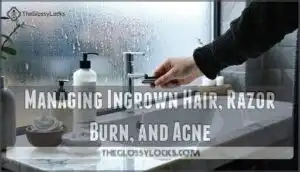 managing ingrown hair, razor burn, and acne