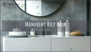 managing oily hair