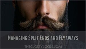 managing split ends and flyaways