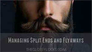 managing split ends and flyaways