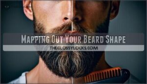 mapping out your beard shape