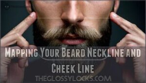mapping your beard neckline and cheek line