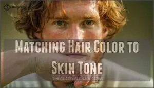 matching hair color to skin tone