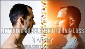 matching supplement to hair loss severity