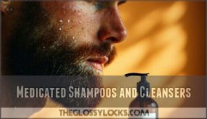 medicated shampoos and cleansers