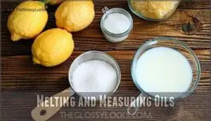 melting and measuring oils