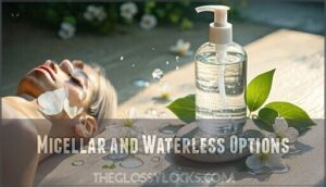 micellar and waterless options