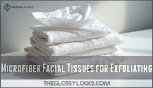 microfiber facial tissues for exfoliating