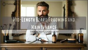 mid-length beard grooming and maintenance