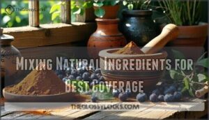 mixing natural ingredients for best coverage