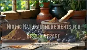 mixing natural ingredients for best coverage