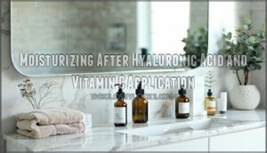 moisturizing after hyaluronic acid and vitamin c application