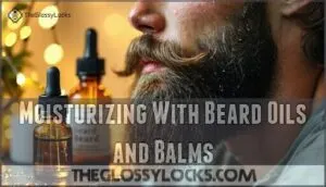 moisturizing with beard oils and balms