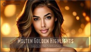 molten golden highlights