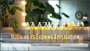 morning vs evening application