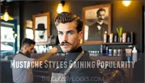 mustache styles gaining popularity