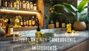 natural and non-comedogenic ingredients