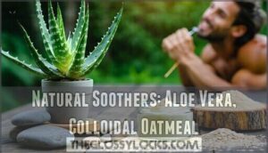 natural soothers: aloe vera, colloidal oatmeal